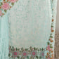 Sky Blue Embroidered Sequined Pure Georgette Saree