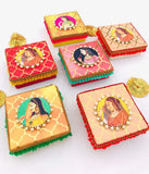 Maharani square box hamper - Set of 3