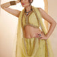 Pastel Sequins Net Embroidered Wedding Wear Lehenga Choli With Dupatta