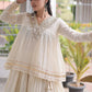 Green Gota-Laced Navratri Wear Lehenga With Peplum Top