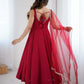 Chanderi Silk Lace Work Festive Wear Anarkali Suit