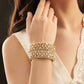 Champagne Kundan Bangles