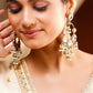 Pearl Glow Chandelier Jhumki Earrings