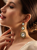 Enamel Green American Diamond Zirconia Dangler