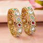 Color Petal Kundan Bangles