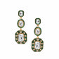 Enamel Green American Diamond Zirconia Dangler