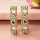 Color Petal Kundan Bangles