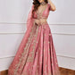 Gorgeous Pink Sequins Art Silk Designer Lehenga Choli With Dupatta