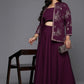 Plus size printed top and jacket with skirt co-ord set for women, view 4