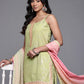 Floral Printed Gotta Patti Pure Cotton Kurti with Sharara & With Dupatta