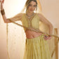 Pastel Sequins Net Embroidered Wedding Wear Lehenga Choli With Dupatta