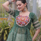 Bandhani Printed Navratri Wear Lehenga With Kurti