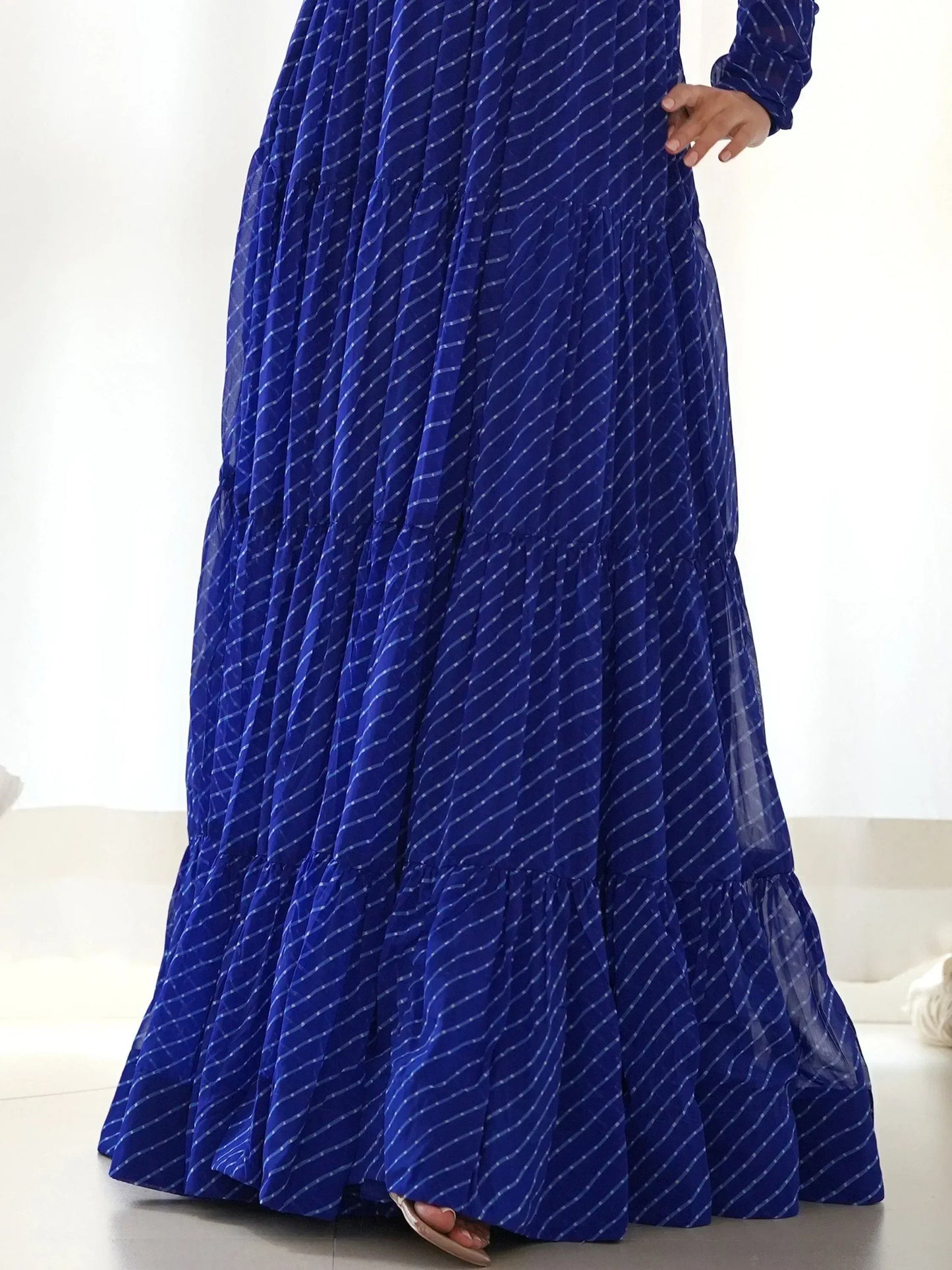 Laheriya Printed Georgette Navratri Wear Gown