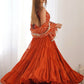 Embroidered Georgette Anarkali Gown With Dupatta