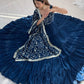 Embroidered Georgette Anarkali Gown With Dupatta
