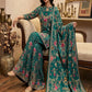 Women Ethnic Motifs Printed Silk Crepe Kurta with Sharara & With Dupatta