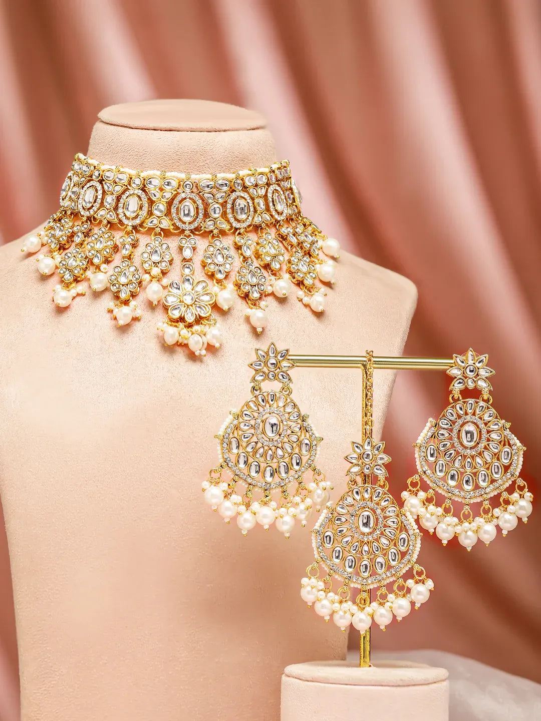Kundan & Pearl Choker Set