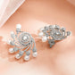 Pearl Swirl American Diamond Zirconia Studs