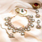 Luxury Pastel Kundan Bridal Necklace Set
