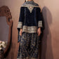 Women Ethnic Motifs Embroidered Regular Velvet Kurta with Farshi & With Dupatta