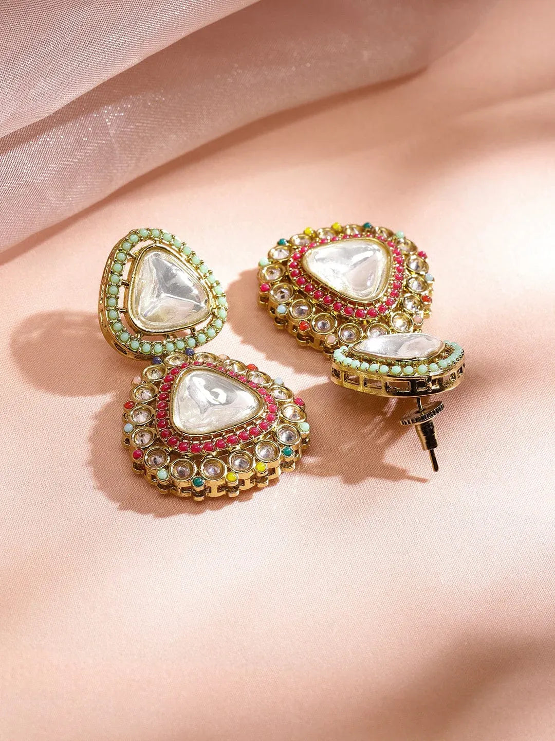Colors Kundan Necklace Set