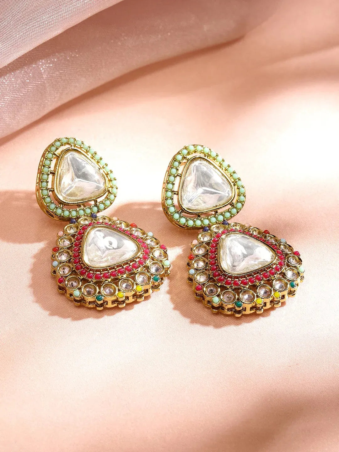 Colors Kundan Necklace Set