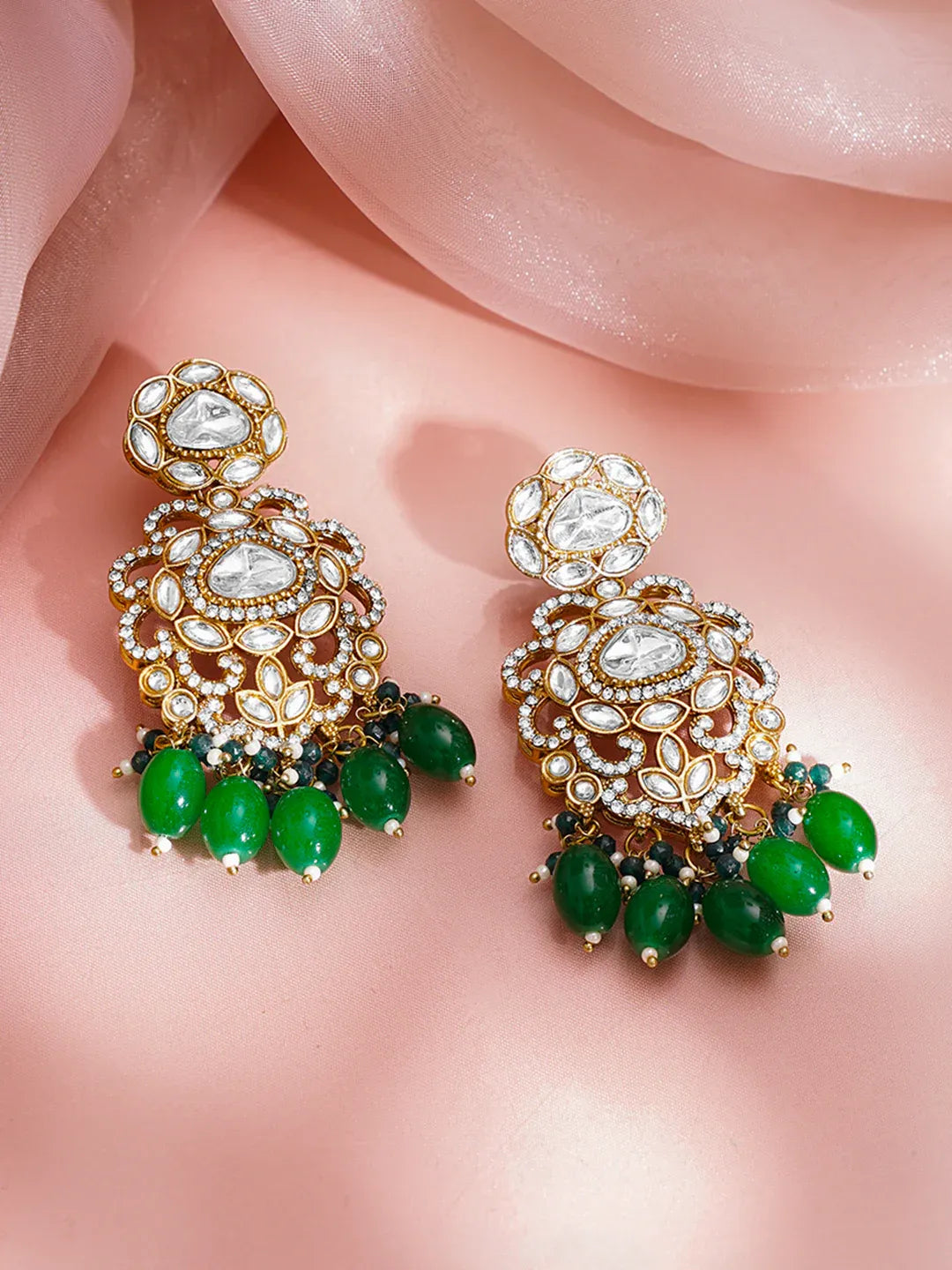Bridal Kundan Zirconia Layered Necklace Set