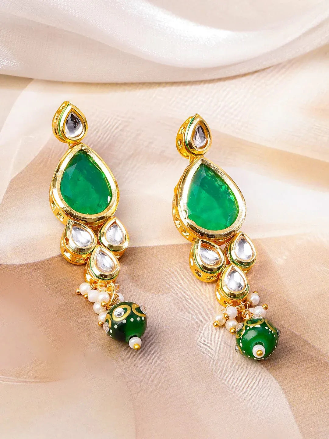 Modern Royal Green Necklace Set