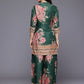 Printed Mandarin Collar Tunic with Palazzos