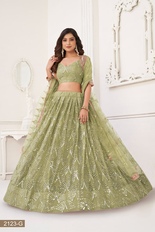Butterfly Mehendi Lehenga Choli