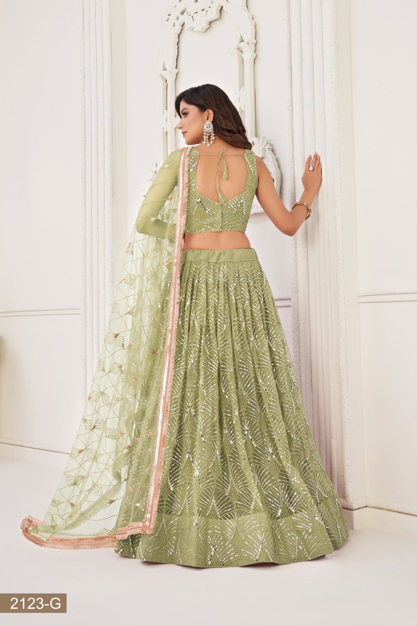 Butterfly Mehendi Lehenga Choli