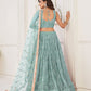 Butterfly Aqua Blue Lehenga Choli