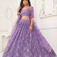 Butterfly Lavender Lehenga Choli