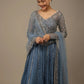 Lovely Blue Sequins Georgette Bridesmaid Lehenga Choli With dupatta