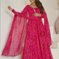 Fabulous Pink Bandhani Printed Georgette Event Wear Anarkali Suit
