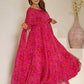 Fabulous Pink Bandhani Printed Georgette Event Wear Anarkali Suit