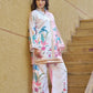 Pink Off-White Printed Co-ord Set