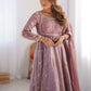 Wonderful Pink Sequins Work Silk Event Wear Gown With Dupatta