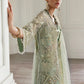 Pista Green Handmade Organza Suit