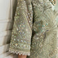 Pista Green Handmade Organza Suit
