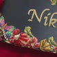 Customised Floral Embroidered Clutch