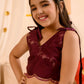 Girl Embellished Thread Work Ready to Wear Lehenga & Blouse With Dupatta