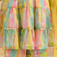 Girls Abstract Printed Sequinned Regular A-Line Kurta & Sharara With Dupatta