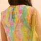 Girls Abstract Printed Sequinned Regular A-Line Kurta & Sharara With Dupatta
