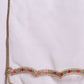 Girls Bandhani Printed Panelled Cotton Anarkali Kurta With Trouser & Dupatta