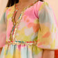 Girls Dyed Layered Gotta Patti Georgette Kurta with Sharara