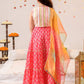 Girls Embellished Mirror Work Lehenga Choli With Dupatta