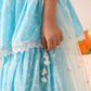 Girls Ethnic Motifs Printed Pure Cotton A-line Kurta With Sharara & Dupatta