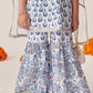 Girls Ethnic Motifs Printed Regular Kurta with Sharara & Dupatta