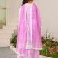 Girls Ethnic Motifs Printed Regular Pure Cotton Kurta with Palazzos & Dupatta